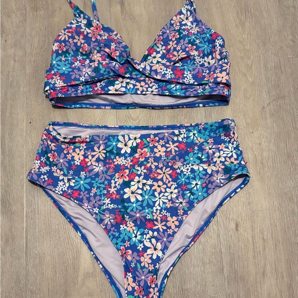 Cupshe Floral Bikini Set